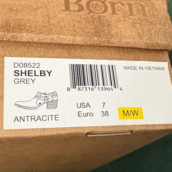 Born Women's Distressed Brown Ankle Booties - Picture 4 of 5